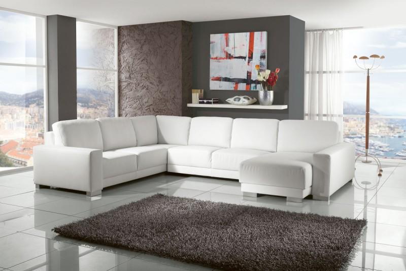 Obývací pokoj s rohovou sedací soupravou - inspirace od studia AKSAMITE spol. s.r.o.