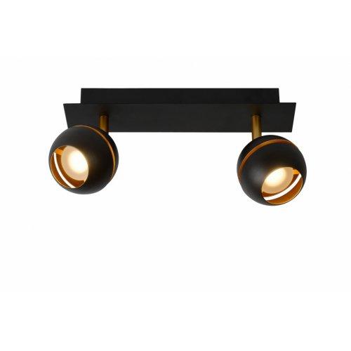 LUCIDE BINARI Spot LED 2x5W 2700K L30 W10 H14 Black, bodové svítidlo, bodovka