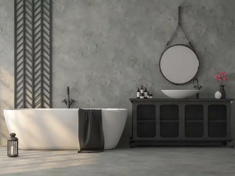 Industriální koupelna: Surová krása v prostém balení